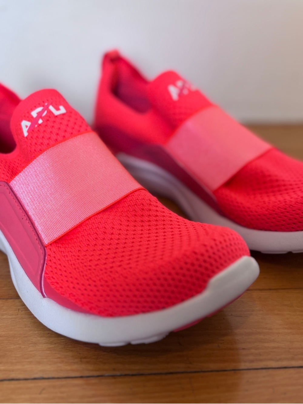 APL Women’s Athletic Slip-On Sneakers in Bright Pink